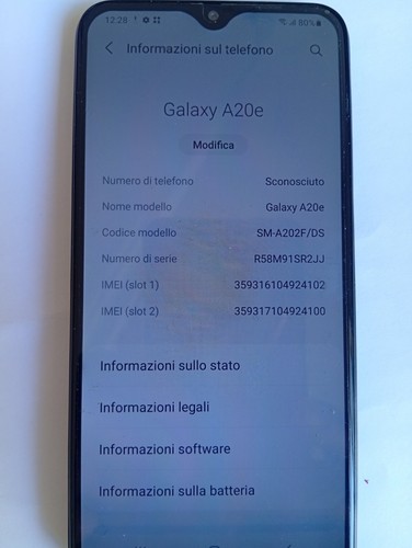 Samsung galaxy a20e - samsung,